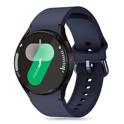 ⁨Pasek do GALAXY WATCH 4 / 5 / 5 PRO / 6 / 7 / FE Tech-Protect Silicone granatowe⁩ w sklepie Wasserman.eu