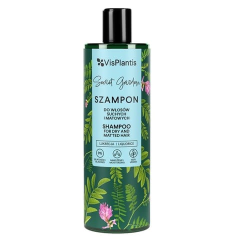 ⁨VIS PLANTIS Secret Garden Szampon do włosów suchych i matowych (lukrecja-prawoślaz-lipa)  400ml⁩ w sklepie Wasserman.eu