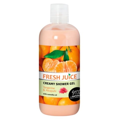 ⁨FRESH JUICE Kremowy żel pod prysznic - Mandarynka 500 ml⁩ w sklepie Wasserman.eu