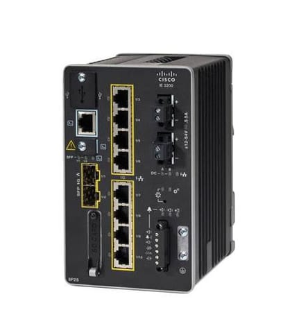 ⁨Cisco IE-3200-8P2S-E network switch Managed L2 Fast Ethernet (10/100) Power over Ethernet (PoE) Black⁩ at Wasserman.eu