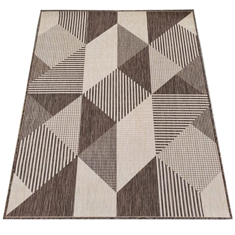⁨Dywan sznurkowy dwustronny ZARA 16 brązowy : Kolor - brązowy, Rozmiar - 200 x 290 cm⁩ w sklepie Wasserman.eu