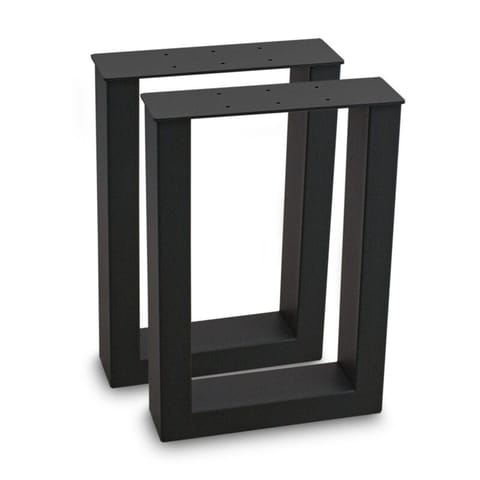 Solidne nowoczesne nogi do stołu w rozmiare 40x43cm czarne w sklepie Wasserman.eu