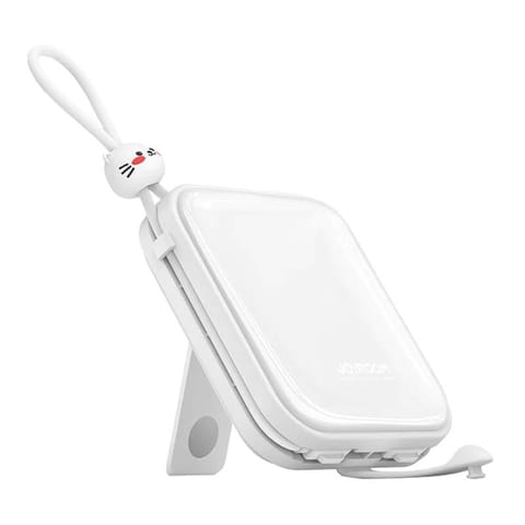 ⁨POWERBANK Joyroom Cutie Series JR-L008 10000mAh 22.5W PD QC with 1x USB-A Cables 1x USB-C WHITE⁩ at Wasserman.eu