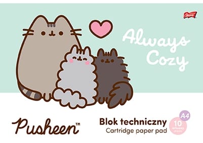 ⁨Blok Techniczny Pusheen The Cat Kotek 10 Arkuszy A4⁩ w sklepie Wasserman.eu