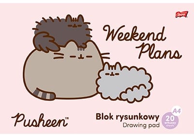 ⁨Blok Rysunkowy Pusheen The Cat Kotek 20 Arkuszy A4⁩ w sklepie Wasserman.eu