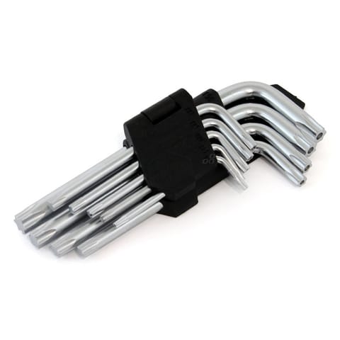 ⁨Klucze torx krótkie crv 9 szt. amio-01040⁩ w sklepie Wasserman.eu