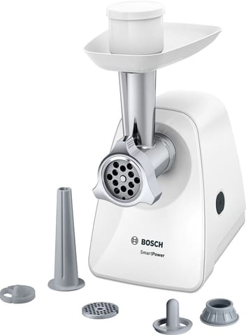 ⁨Bosch MFW2520W mincer 1500 W Stainless steel, White⁩ at Wasserman.eu