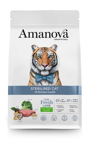 ⁨Amanova  Sterilised Cat Delicious Lb 1,5kg⁩ w sklepie Wasserman.eu