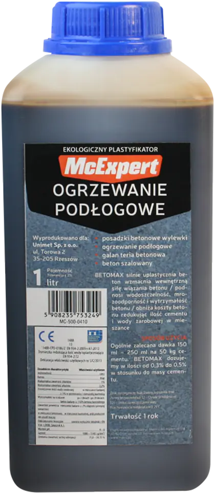 ⁨PLASTYFIKATOR DO OGRZEWANIA PODŁOGOWEGO 1L⁩ w sklepie Wasserman.eu