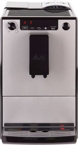 ⁨Melitta Solo Pure E950-666 Black and silver espresso machine⁩ at Wasserman.eu