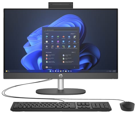 ⁨HP AIO 240 G10 i5-1335U 23,8"FHD 250nits AG 8GB DDR4 3200 SSD512 Intel Iris Xe W11Pro 3Y OnSite Black⁩ w sklepie Wasserman.eu