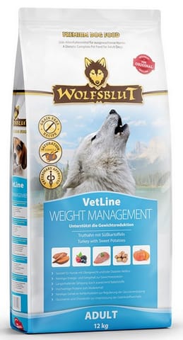 ⁨Wolfsblut Dog VetLine Weight Management - indyk i bataty 12kg⁩ w sklepie Wasserman.eu