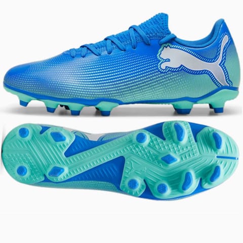 ⁨Buty Puma FUTURE 7 Play FG/AG M 107939 (kolor Niebieski, rozmiar 43)⁩ w sklepie Wasserman.eu