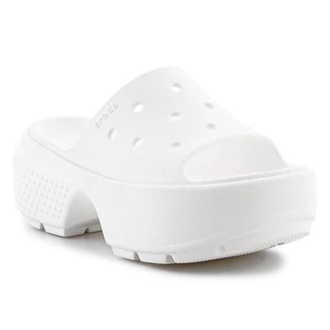 ⁨Klapki Crocs Stomp Slide W 209346 (kolor Biały, rozmiar EU 38/39)⁩ w sklepie Wasserman.eu