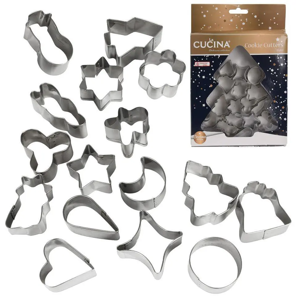 ⁨COOKIE CUTTERS FOR CHRISTMAS GINGERBREAD LA CUCINA⁩ at Wasserman.eu