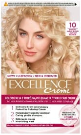 ⁨LOREAL Excellence Creme Farba do włosów 10 Bardzo Jasny Blond⁩ w sklepie Wasserman.eu