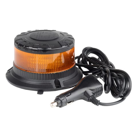 ⁨Lampa ostrzegawcza błyskowa kogut led w28m 12v 24v amio-04105⁩ w sklepie Wasserman.eu