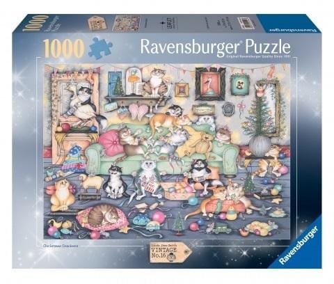 ⁨Puzzle 1000 Łobuziarskie koty w święta⁩ w sklepie Wasserman.eu