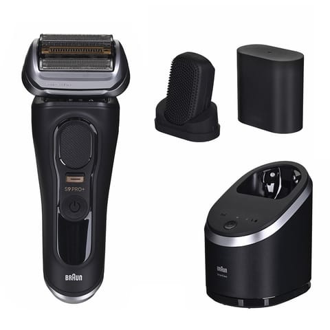 ⁨Braun Series 9 Pro+ 9590cc Wet & Dry Foil shaver Trimmer Black⁩ at Wasserman.eu