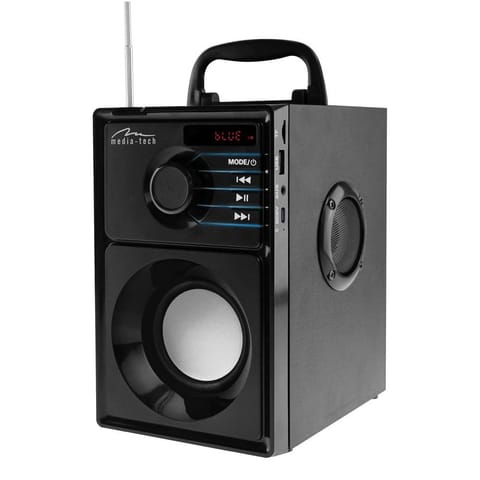 ⁨MEDIA-TECH GŁOŚNIK BEZPRZEWODOWY BOOMBOX SILVER 15W MRS MT3179⁩ w sklepie Wasserman.eu