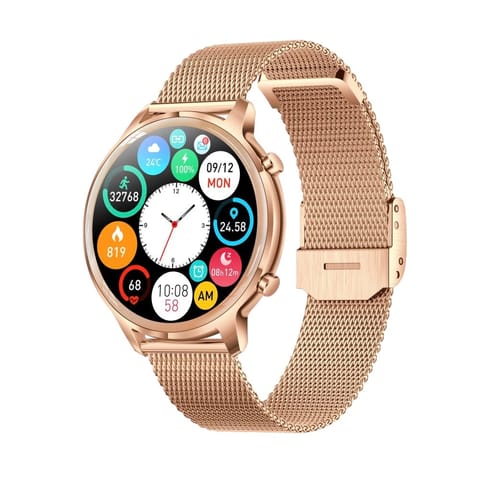 ⁨Manta Kelly women's smartwatch gold steel⁩ at Wasserman.eu