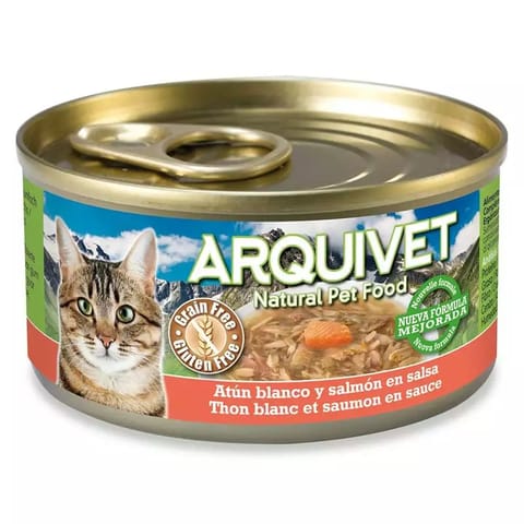 ⁨ARQUIVET Tuna and salmon - wet cat food - can - 80 g⁩ at Wasserman.eu