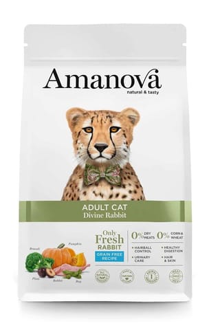 ⁨Amanova  Adult Cat Divine Rabbit 1,5kg⁩ w sklepie Wasserman.eu