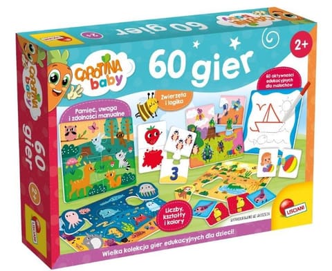 Carotina baby 60 gier edukacyjnych dla dzieci 102877 LISCIANI w sklepie Wasserman.eu
