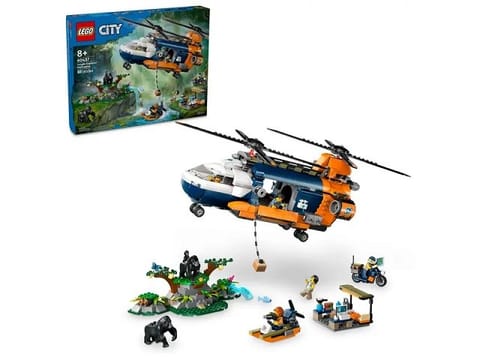 ⁨LEGO City 60437 Helikopter badaczy dżungli w bazie⁩ w sklepie Wasserman.eu