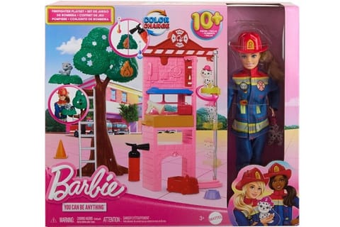 ⁨Barbie Firefighter Playset⁩ at Wasserman.eu