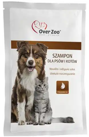 ⁨OVERZOO SHAMPOO FOR DOGS AND CATS IN A SACHET 20 ml⁩ at Wasserman.eu