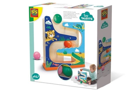 SES Creative Tiny Talents Wooden ball track crocodile at Wasserman.eu