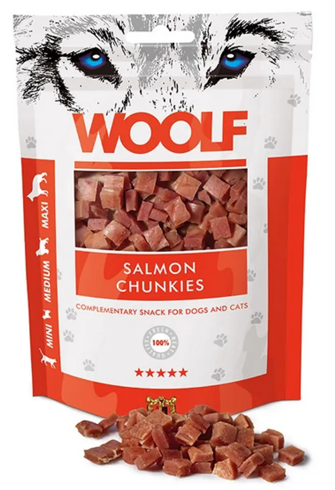 ⁨Woolf Soft Salmon Chunkies 100g⁩ w sklepie Wasserman.eu