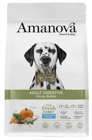 ⁨Amanova Dog Adult Digestive Divine Rabbit - królik 10kg⁩ w sklepie Wasserman.eu