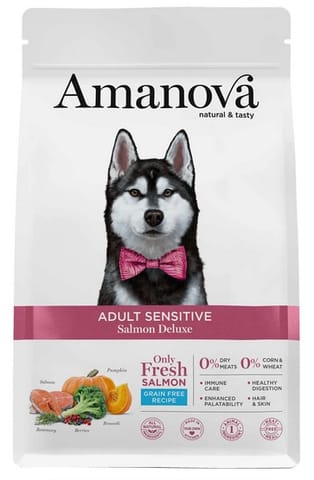 ⁨Amanova Dog Adult Sensitive Salmon Deluxe - łosoś 2kg⁩ w sklepie Wasserman.eu