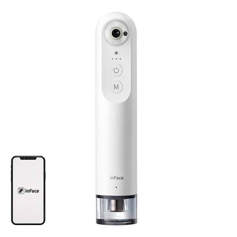 ⁨Blackhead vacuum cleaner InFace with CF-05E camera (white)⁩ at Wasserman.eu