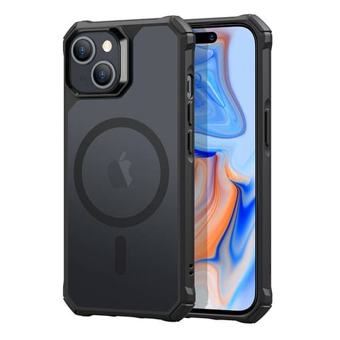 ⁨Etui ESR Air Armor do iPhone 15 Plus, Magsafe (czarne)⁩ w sklepie Wasserman.eu