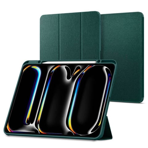 ⁨Etui IPAD PRO 13.0 (7GEN) Spigen Urban Fit Midnight zielone⁩ w sklepie Wasserman.eu