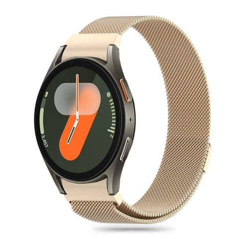 ⁨Pasek do SAMSUNG GALAXY WATCH 4 / 5 / 5 PRO / 6 / 7 / FE Tech-Protect Milaneseband Starlight złote⁩ w sklepie Wasserman.eu