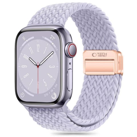 ⁨Pasek do APPLE WATCH 4 / 5 / 6 / 7 / 8 / 9 / SE / ULTRA 1 / 2 (42 / 44 / 45 / 49 MM) Tech-Protect Nylonmag Periwinkle fioletowe⁩ w sklepie Wasserman.eu