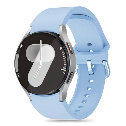 ⁨Pasek do SAMSUNG GALAXY WATCH 4 / 5 / 5 PRO / 6 / 7 / FE Tech-Protect Silicone Sky niebieskie⁩ w sklepie Wasserman.eu