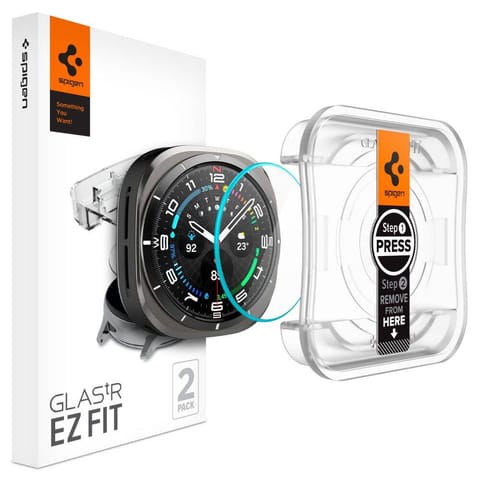 ⁨Szkło Hartowane SAMSUNG GALAXY WATCH ULTRA (47MM) Spigen GLAS.TR ”EZ-FIT” 2-PACK Clear⁩ w sklepie Wasserman.eu