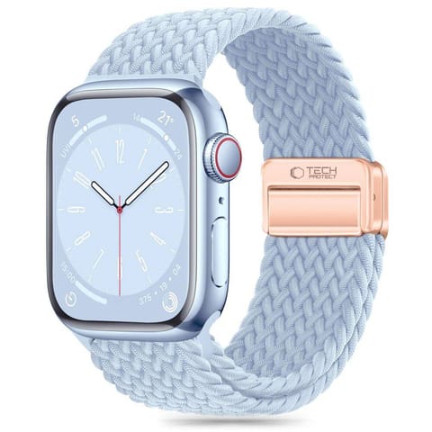Pasek do APPLE WATCH 3 / 4 / 5 / 6 / 7 / 8 / 9 / SE (38 / 40 / 41 MM) Tech-Protect Nylonmag Baby niebieskie w sklepie Wasserman.eu