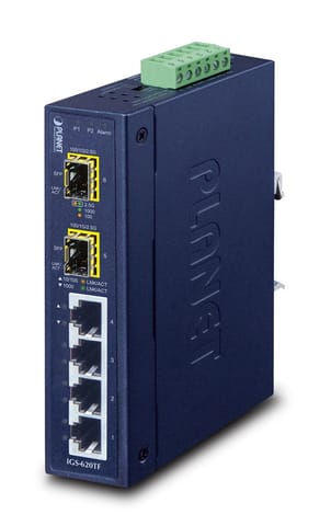 ⁨PLANET IGS-620TF network switch Unmanaged Gigabit Ethernet (10/100/1000) Blue⁩ at Wasserman.eu