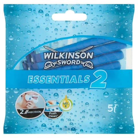 ⁨Wilkinson Men Sword Essentials 2 Jednorazowa Maszynka do Golenia 5 szt.⁩ w sklepie Wasserman.eu