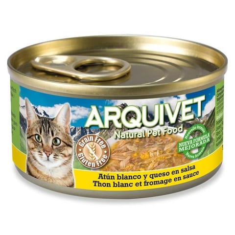 ⁨ARQUIVET Tuna with Cheese - wet cat food - can - 80 g⁩ at Wasserman.eu