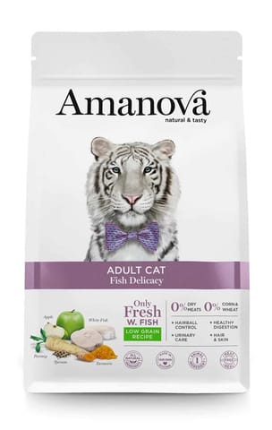 ⁨Amanova  Adult Cat Fish White Fish 1,5kg⁩ w sklepie Wasserman.eu