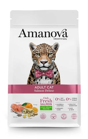 ⁨AMANOVA Adult Cat Salmon Deluxe - dry cat food - 1,5kg⁩ at Wasserman.eu