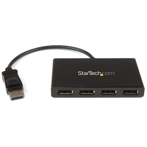 ⁨StarTech.com 4-Port Multi Monitor Adapter - DisplayPort 1.2 MST Hub - 4x 1080p - DisplayPort Video Splitter for Extended Desktop Mode on Windows PCs Only - DP to Quad DP Monitors⁩ at Wasserman.eu