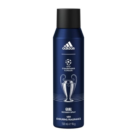 ⁨ADIDAS UEFA Champions League Goal Dezodorant perfumowany do ciała 48H w sprayu 150 ml⁩ w sklepie Wasserman.eu